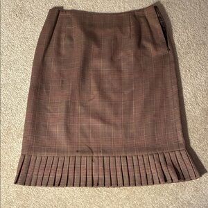 Pendleton Brown Plaid Pencil Skirt